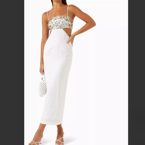 ✨ Staud Jada Dress in White – Size 6 NWT - Picture 2 of 10